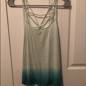 AE Soft and Sexy Green Ombré Tank Top